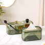 Tissue Storage Holder With Organizer Green