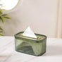 Tissue Storage Holder With Organizer Green