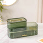 Tissue Storage Holder With Organizer Green