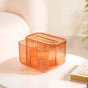 Multipurpose Tissue Paper Box With Compartments Amber