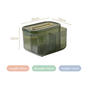 Tissue Storage Box With Compartments Green