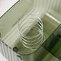 Tissue Storage Box With Compartments Green