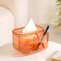 Multipurpose Tissue Paper Box With Compartments Amber