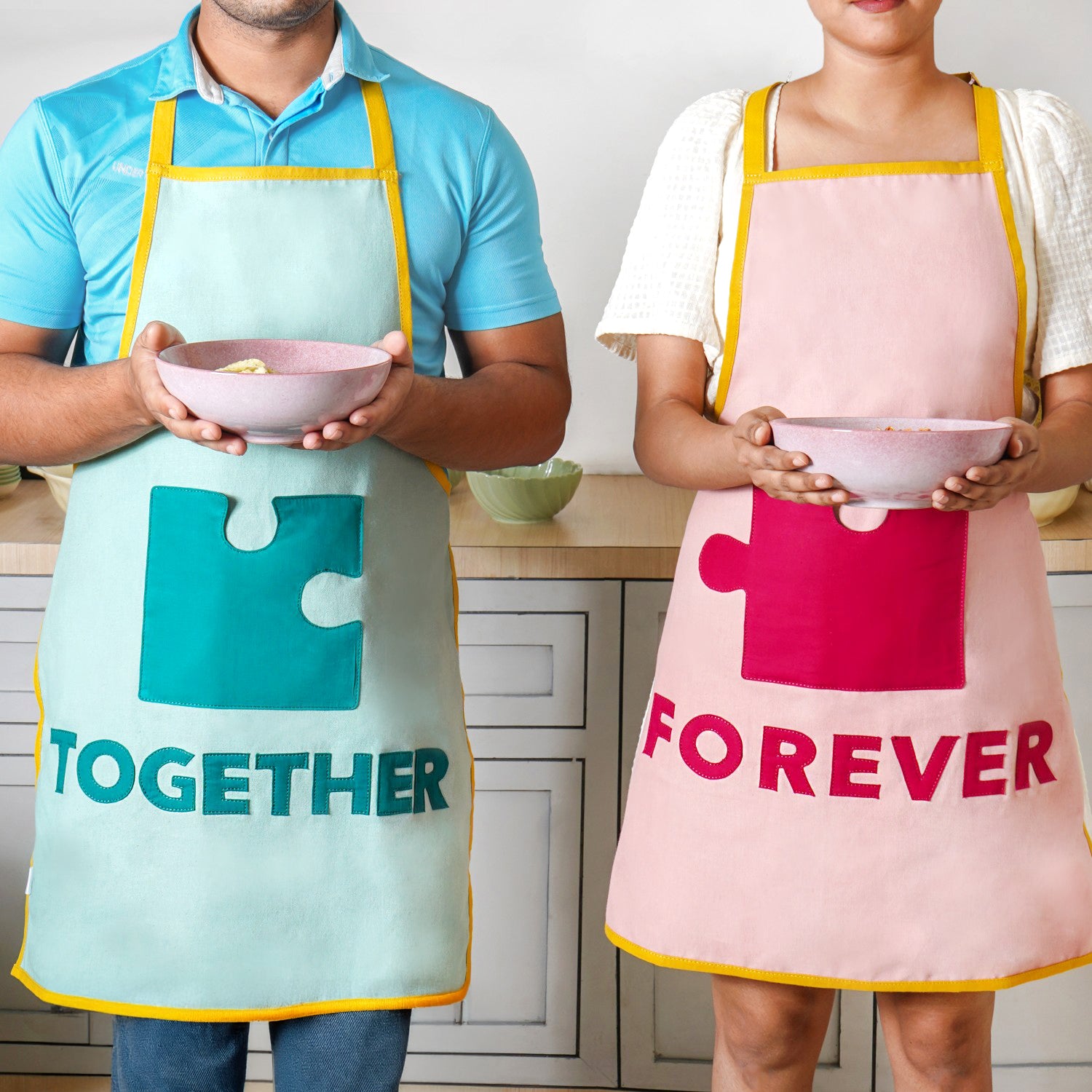 Together Forever Couple Apron Set