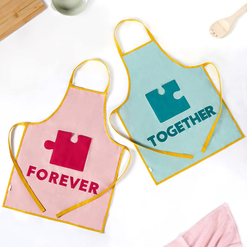 Together Forever Couple Apron Set