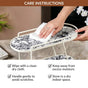 Toile De Jouy Vanity Storage Display 2 Storey Tray White