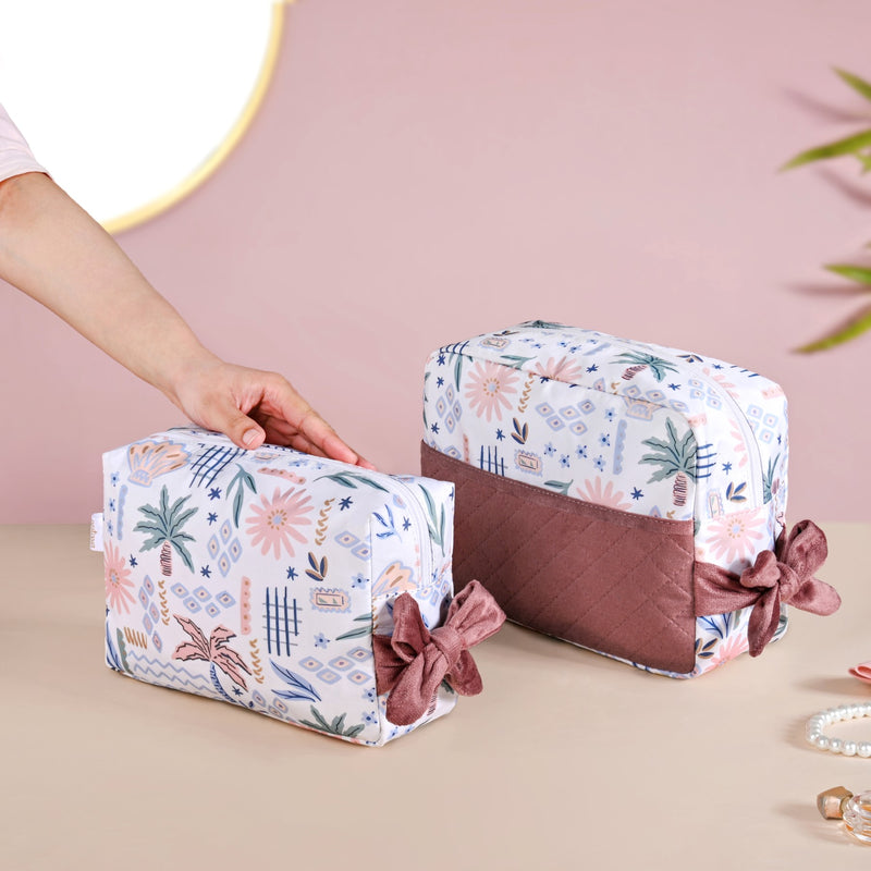 Topical Travel Toiletry Kit Bag Set Of 2