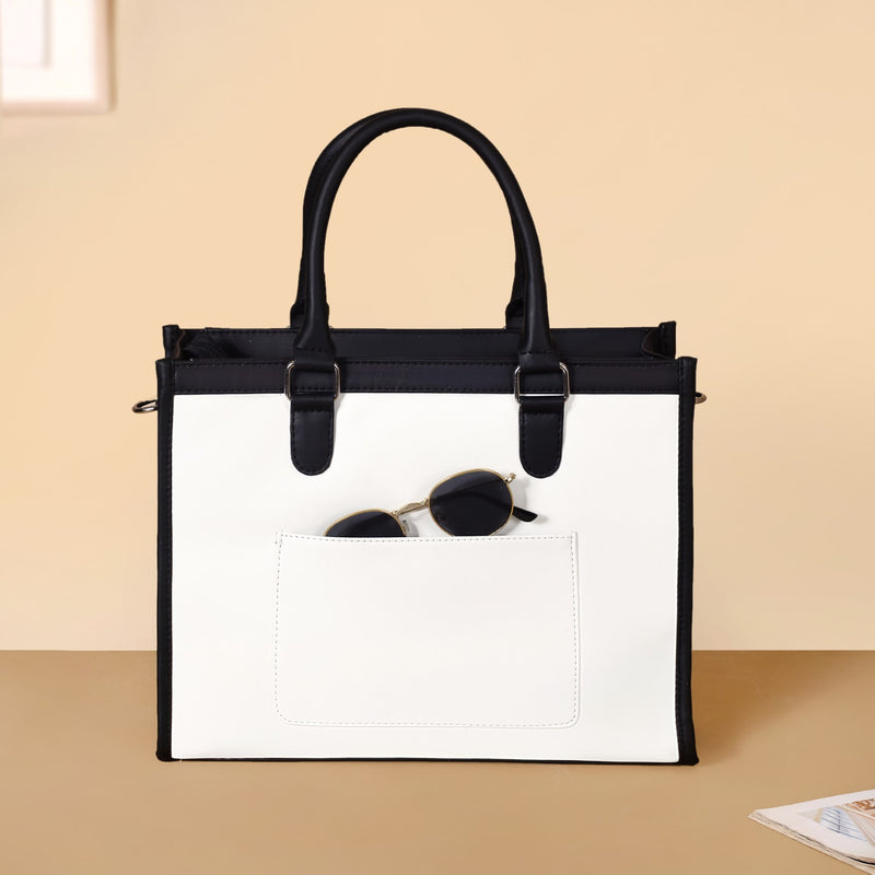 Ultra Chic Tote Handbag For Women White