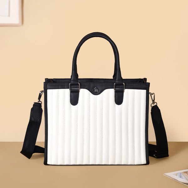 Ultra Chic Tote Handbag For Women White