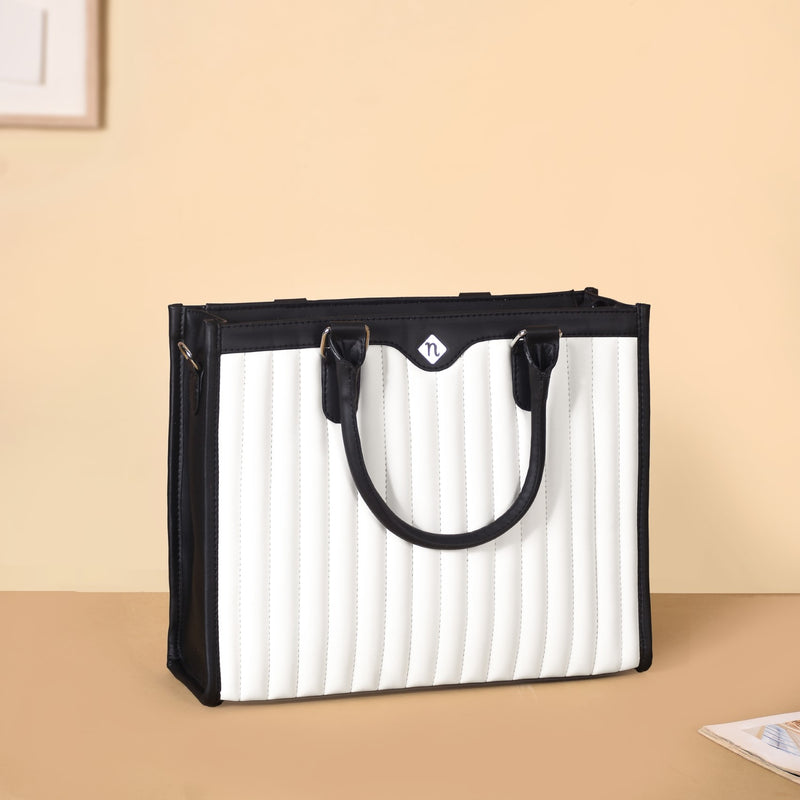 Ultra Chic Tote Handbag For Women White