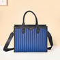 Vegan Leather Tote Bag For Women Midnight Blue