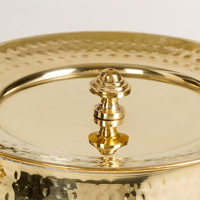 Traditional Brass Handi With Lid 3000ml