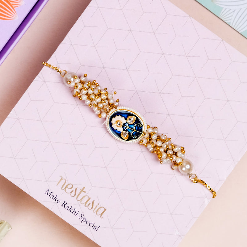 Traditional-Tiny-Pearls-Rakhi-Gift-Hamper