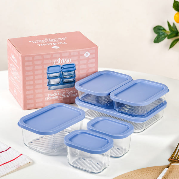 Groovo Transparent Airtight Storage Containers Set Of 6