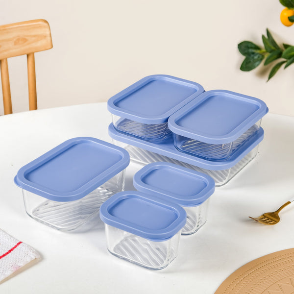 Groovo Transparent Airtight Storage Containers Set Of 6