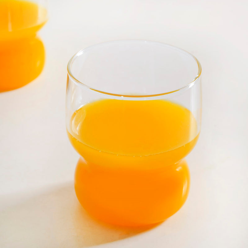 Transparent Borosilicate Glass Tumbler Set Of 4 310ml