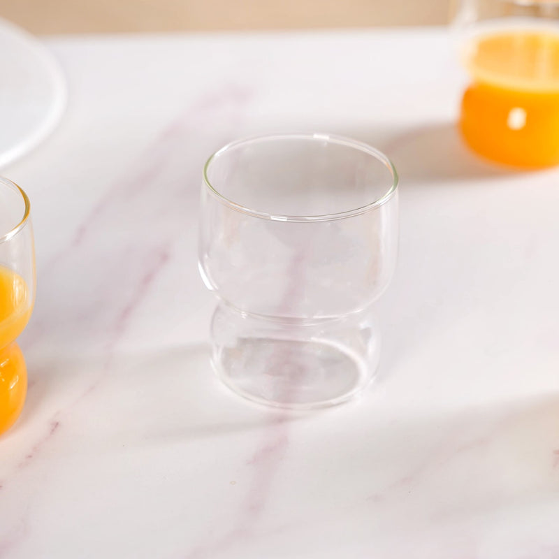 Transparent Borosilicate Glass Tumbler Set Of 4 310ml