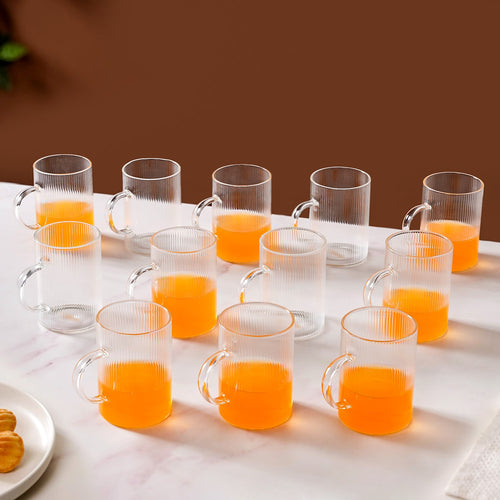 Borosilicate Tea Cup Set of 12