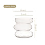 Transparent Layered Donut Glass Set Of 2 400ml