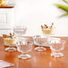 Transparent Thick Stem Dessert Bowls Set Of 6 120ml