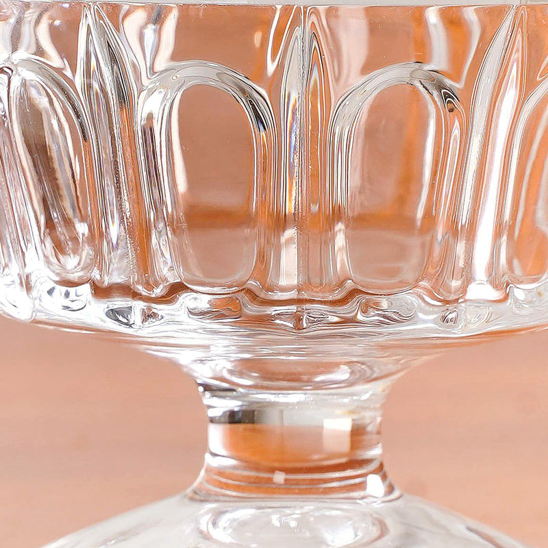 Transparent Thick Stem Dessert Glass Set Of 6 120ml