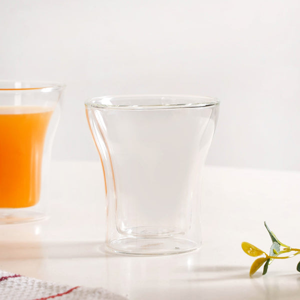 Transparent Double Walled Cocktail Glass Set Of 4 200ml