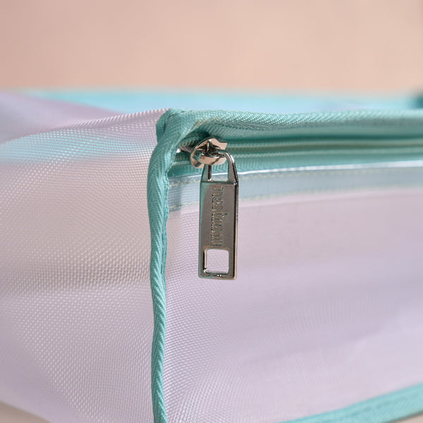Travel Organiser Storage Bags In Aqua Set Of 3