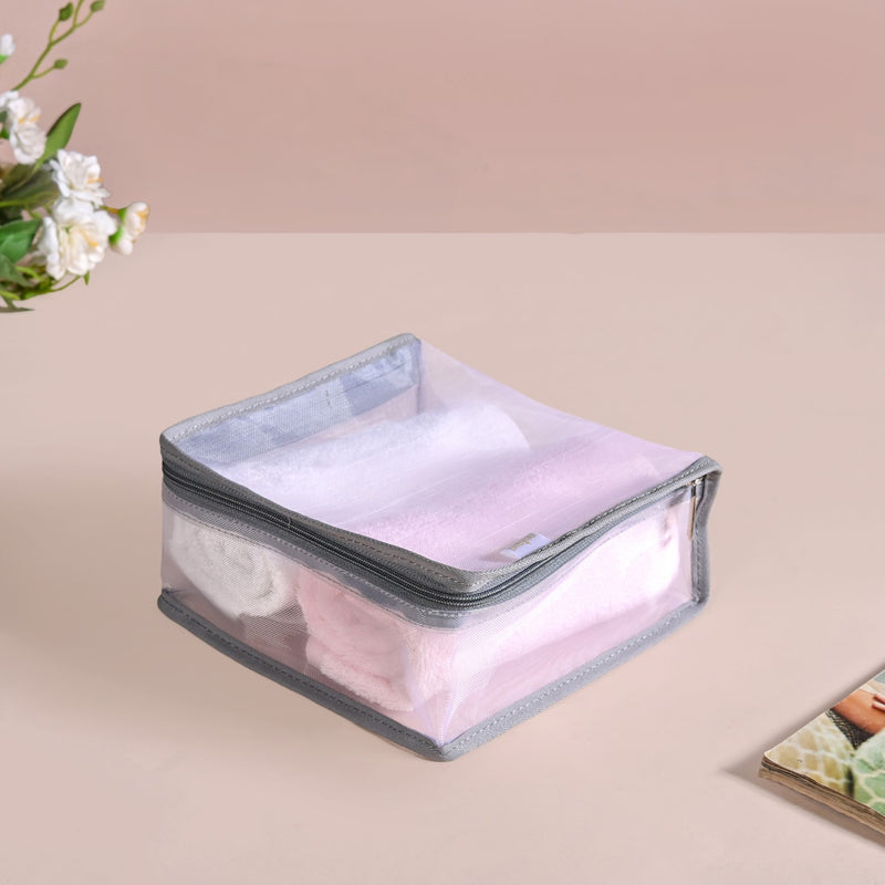 Travel Organiser Storage Bags In Grey Set Of 3