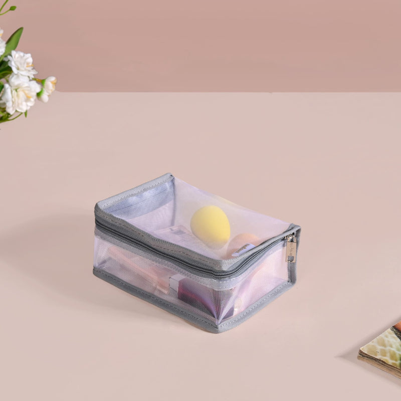 Travel Organiser Storage Bags In Grey Set Of 3