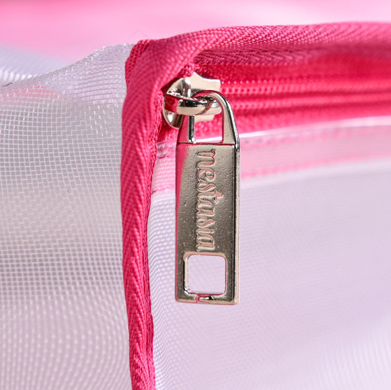 Travel Organiser Storage Bags In Pink Set Of 3