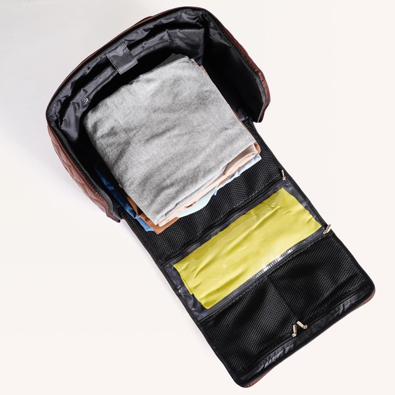 Brown Carry On Travel Bag