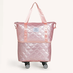 Pink Movo Expandable Travel Bag With Wheels