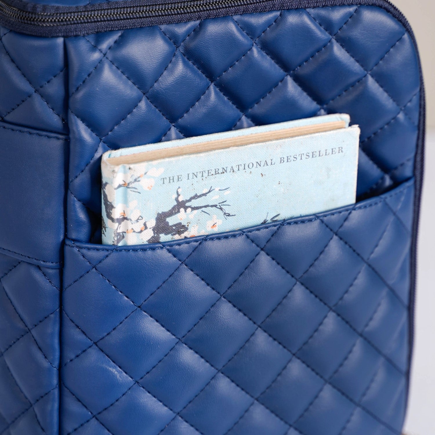 Blue Quilted Travel Bag Online - Premium Duffle Bag | Nestasia
