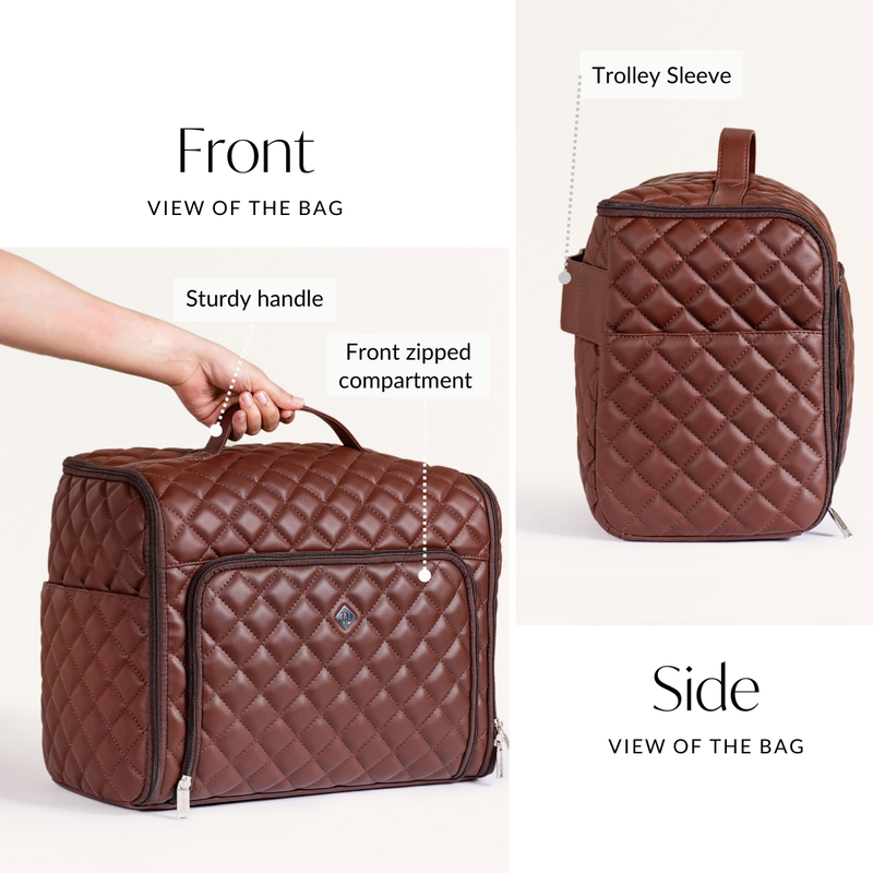 Brown Carry On Travel Bag