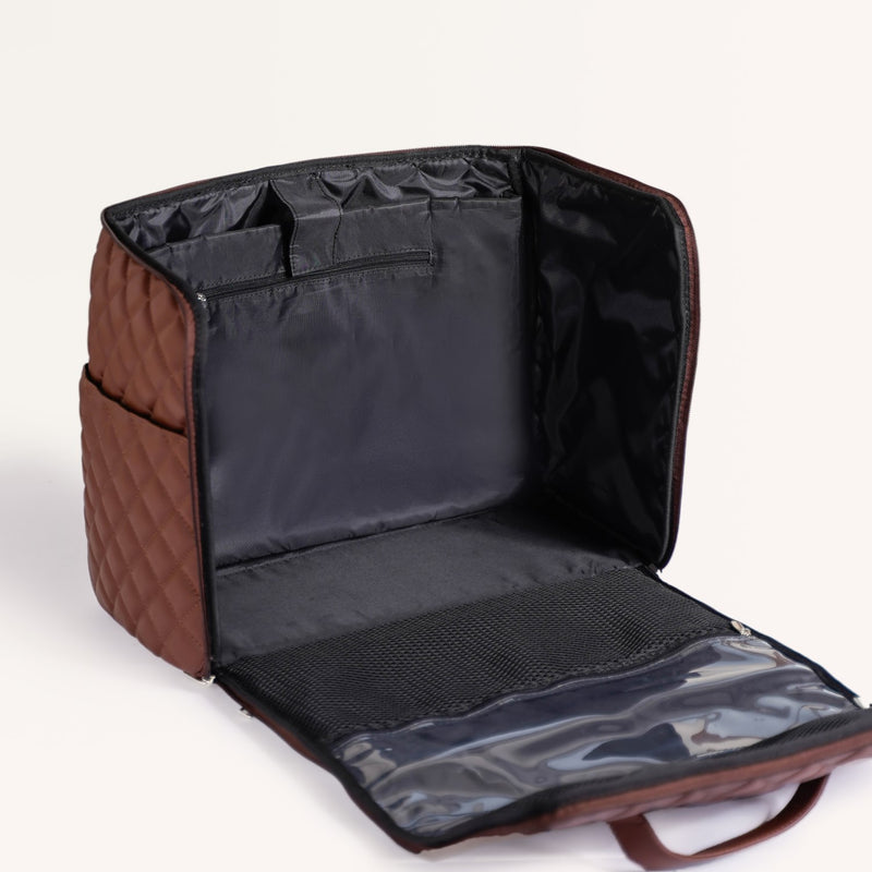Brown Carry On Travel Bag