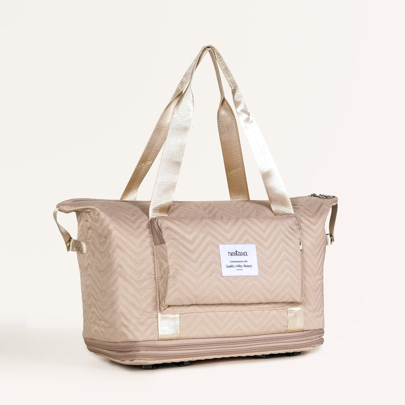 Double Expandable Movo Travel Duffle Bag With Wheels