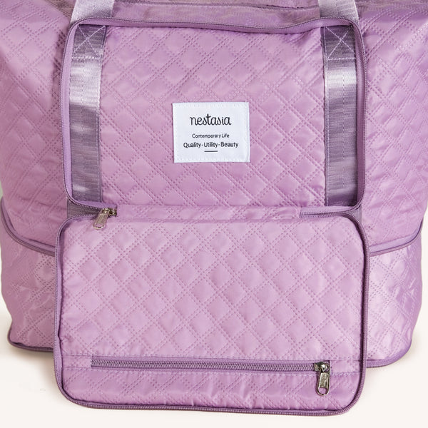 Montara Waterproof Over Night Bag Foldable Expandable Violet