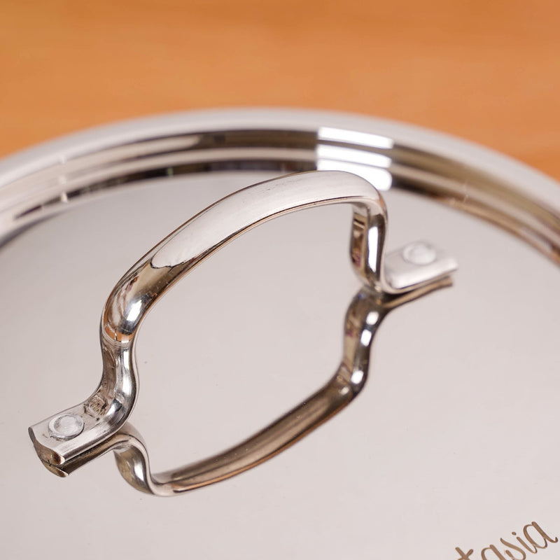 Tri Ply Stainless Steel Casserole Pot With Lid 3000ml