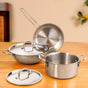 TriCore Cookware Set With Kadai Frying Pan And Casserole
