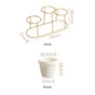 Triple Tier Plant Holders With Gold Stand