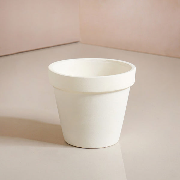 TerraTier Gold Stand With Three White Planters Off White