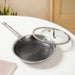 Non Stick Triply Induction Safe Honeycomb Frypan With Lid 2000ml