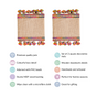 Colourful Jute Mini Trivet Mats Set of 2 Online - Premium Trivet | Nestasia