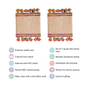 Colourful Jute Mini Trivet Mats Set of 2