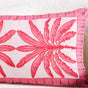 Tropical Blush Embroidered Cotton Cushion Cover 40x40cm