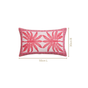 Tropical Blush Embroidered Cotton Cushion Cover 40x40cm