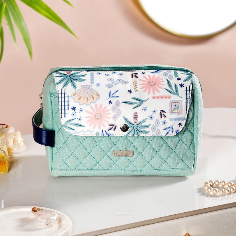 Tropical Mint Cosmetic Pouch