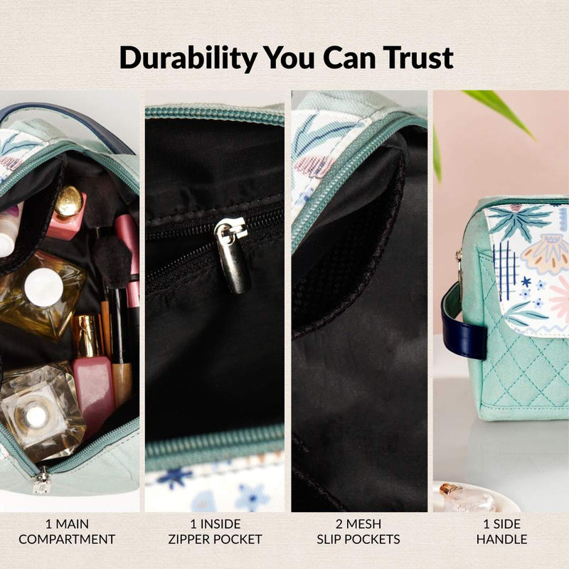 Tropical Mint Cosmetic Pouch