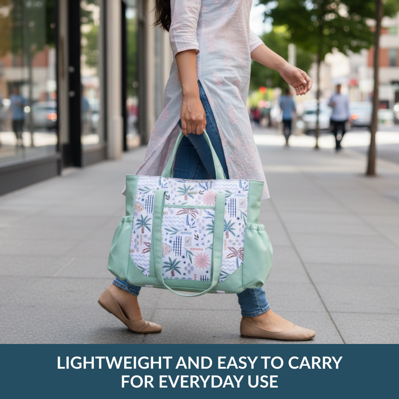 Tropical Mint Multipurpose Travel Tote