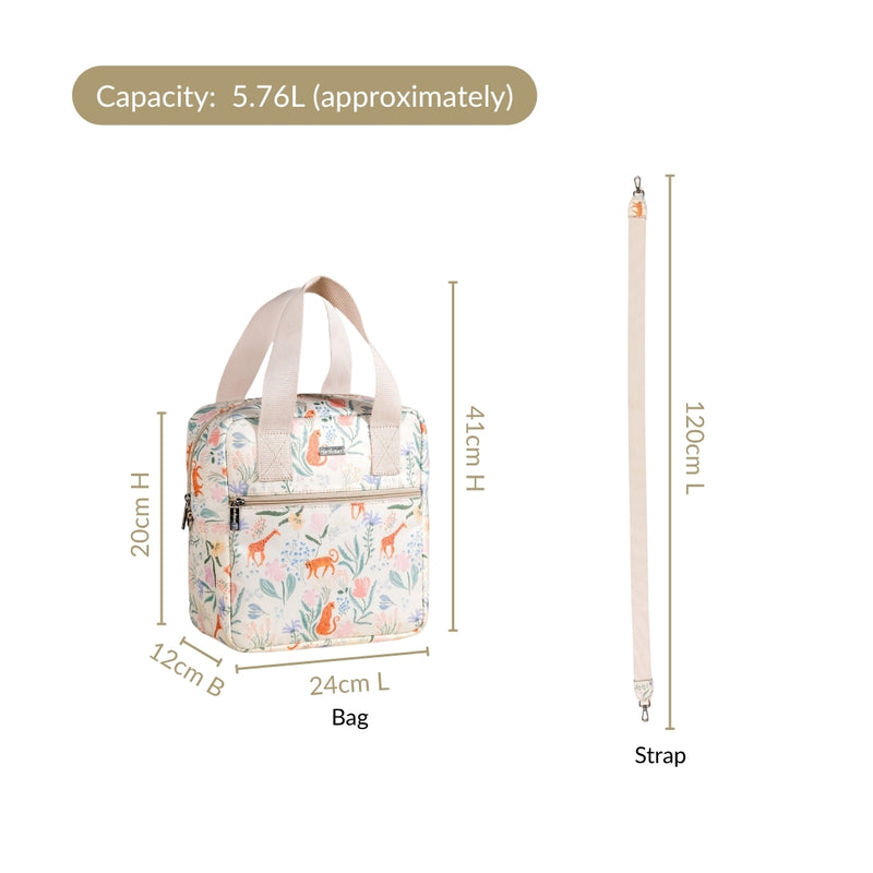 Tropical Safari Animal Print Lunch Bag